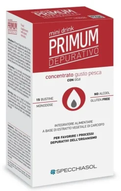 PRIMUM DEPURATIVO MINIDRINK PESCA CON GOJI 15 BUSTINE
