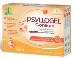 Psyllogel Gonfiore Integratore Alimentare Pesca 10 bustine