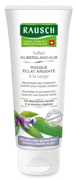 Rausch Maschera capelli Curativa Lucentezza Argentea Salvia 100