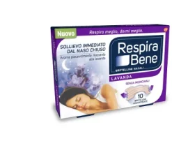 RESPIRABENE CEROTTI NASALI ALLA LAVANDA 10 PEZZI