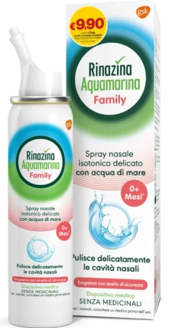 Rinazina Aquamarina Family soluzione isotonica bambini 100 ml