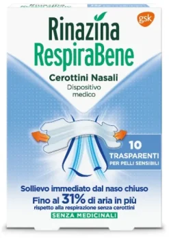 RINAZINA RESPIRABENE TRASPARENTE 10 PEZZI