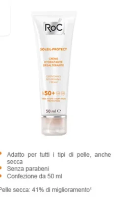 ROC SOLARI CREMA VISO NUTRIENTE SPF 50+