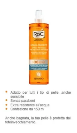 ROC SOLARI SPF 30 SPRAY INVISIBILE CORPO