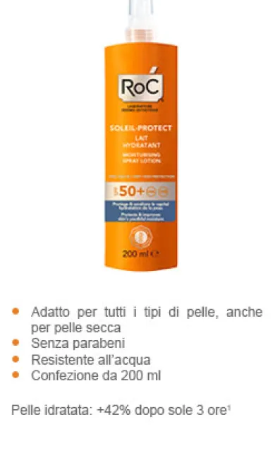 ROC SOLARI SPRAY IDRATANTE SPF 50+ PELLE NORMALE