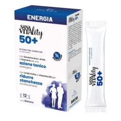 SanaVitality Energia 50+ Integratore Alimentare 12 Stick Pack