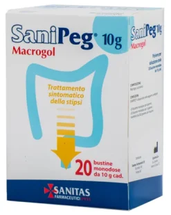 Sanipeg Macrogol contro la stipsi 20 bustine 10 g