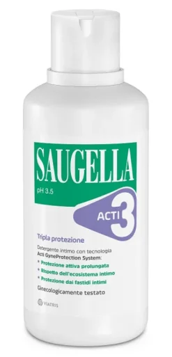 Saugella Acti3 Detergente Intimo 500 ml