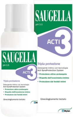 Saugella Acti 3 Detergente Intimo 250 ml
