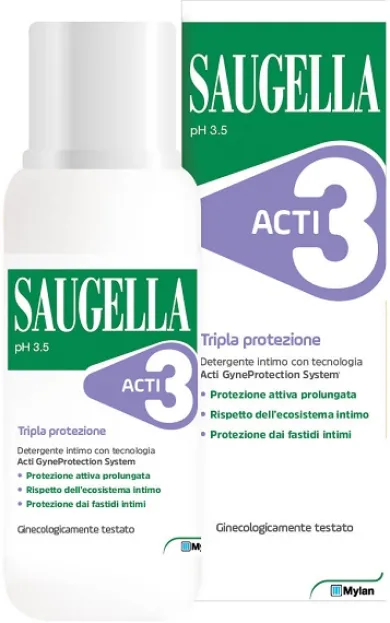 Saugella Acti 3 Detergente Intimo 250 ml