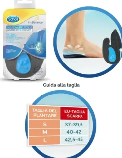 SCHOLL PLANTARE TALLONE TAGLIA S