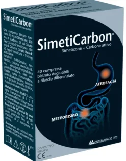 Simeticarbon Carbone Attivo per il meteorismo 40 compresse