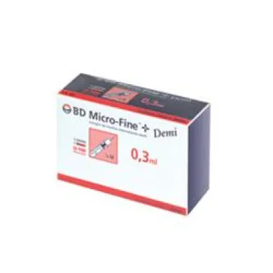 Siringhe per Insulina BD Demi 0,3 ml G 30 8 mm