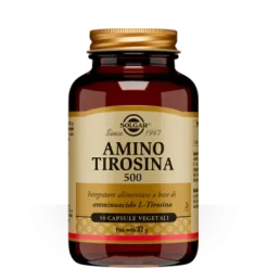 Solgar Amino Tirosina 500 Integratore Alimentare 50 capsule