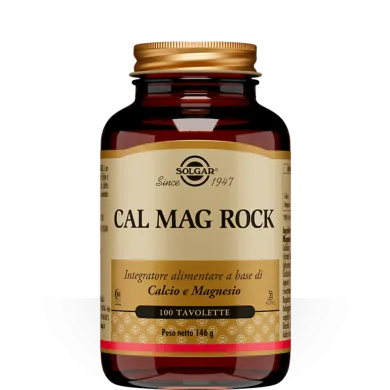 Solgar Cal Mag Rock Integratore Alimentare 100 tavolette
