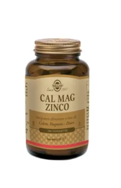 Solgar Cal Mag Zinco Integratore Alimentare 100 compresse
