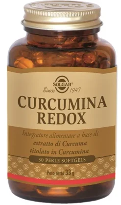 Solgar Curcumina Redox Integratore Alimentare 30 perle