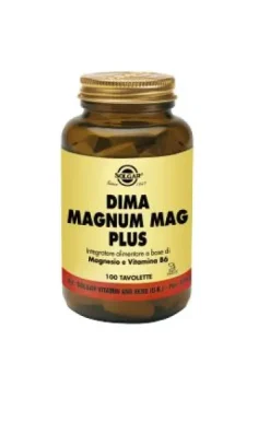 Solgar Dima Magnum Mag Plus Integratore Alimentare 100 tavolett