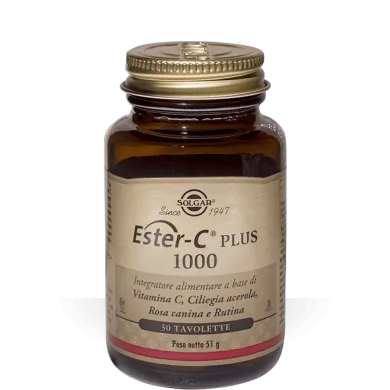 Solgar Ester C Plus 1000 Integratore Alimentare 30 tavolette