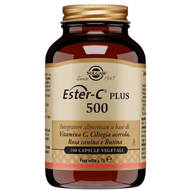 Solgar Ester C Plus 500 Integratore Alimentare 100 capsule