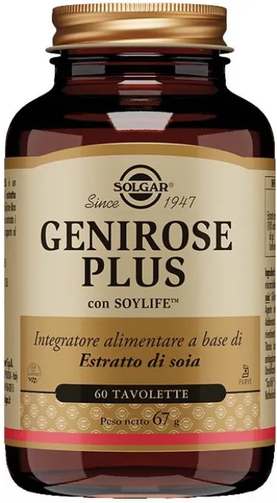 Solgar Genirose Plus Integratore Alimentare 60 tavolette