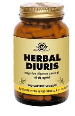 Solgar Herbal Diuris Integratore Alimentare 100 capsule