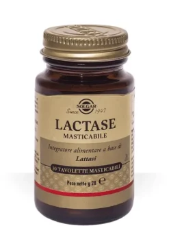 Solgar Lactase Masticabile Integratore Alimentare 30 tavolette