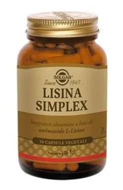 Solgar Lisina Simplex Integratore Alimentare 50 capsule