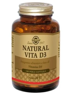 Solgar Natural Vita D3 Integratore Alimentare 100 perle