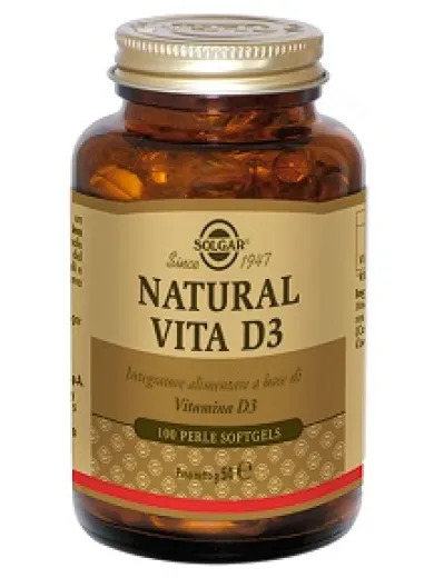 Solgar Natural Vita D3 Integratore Alimentare 100 perle