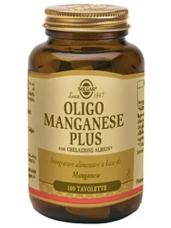 Solgar Oligo Manganese Plus Integratore Alimentare 100 tavolette