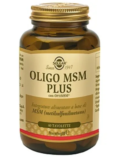 Solgar Oligo MSM Plus Integratore Alimentare 60 tavolette