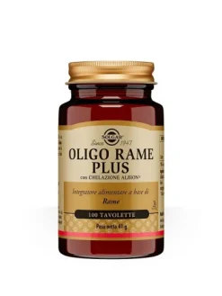Solgar Oligo Rame Plus Integratore Alimentare 100 tavolette