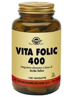 Solgar Vita Folic Integratore Alimentare 100 tavolette