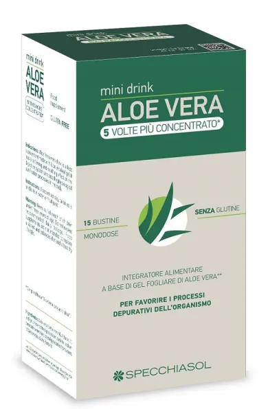 Specchiasol Aloe Vera Mini Drink Concentrato 15 bustine