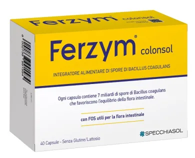 Specchiasol Ferzym Colonsol Integratore Alimentare 40 capsule