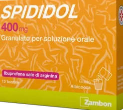 Spididol contro dolori 12 bustine 400 mg gusto albicocca
