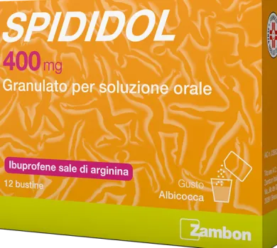 Spididol contro dolori 12 bustine 400 mg gusto albicocca