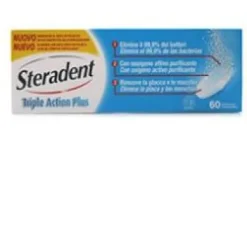 STERADENT TRIPLE ACTION PLUS 60 COMPRESSE