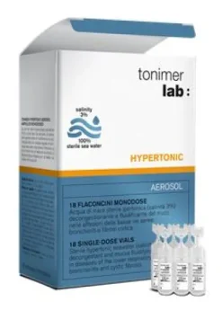 Tonimer Lab Hypertonic Aerosol per il naso 18 fiale