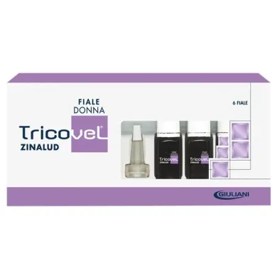 Tricovel Zinalud Donna 6 Fiale anticaduta capelli