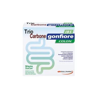 Triocarbone Gonfiore Colon Ibs Integratore Alimentare 10 bustine