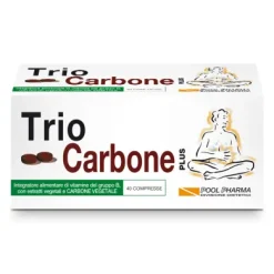 Trio Carbone Plus Integratore per gonfiore 40 compresse