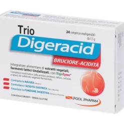 Trio Digeracid per la funzione digestiva 24 compresse
