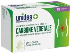Unidea Carbone Vegetale contro gonfiore 80 compresse