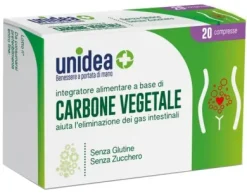 Unidea Carbone Vegetale contro gonfiore 20 compresse