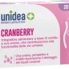 Unidea Cranberry Integratore Alimentare 20 compresse