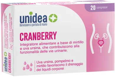 Unidea Cranberry Integratore Alimentare 20 compresse