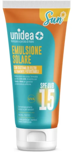 Unidea Crema Solare corpo SPF 15 tubo da 200 ml