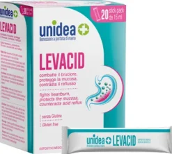Unidea Levacid contro reflusso 20 stick 15 ml